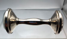 Usado, Haltere vintage prata esterlina 925 chocalho bebê sem marca 4,25" 30,4 graus comprar usado  Enviando para Brazil