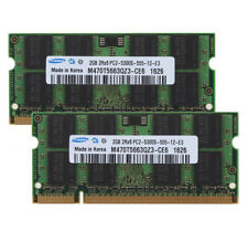 Memória para Notebook Samsung 4GB 2x2GB 2Rx8 DDR2 667Mhz PC2-5300 RAM SODIMM 200pin CL5" comprar usado  Enviando para Brazil