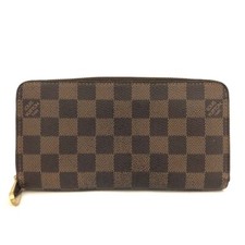 Usado, Bolsa carteira Louis Vuitton Damier com zíper ao redor longa marrom/6BE1729 comprar usado  Enviando para Brazil