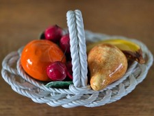 Beautiful ceramic basket for sale  FLEET