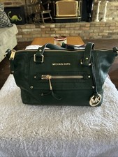 Bolsa satchel Michael Kors Hunter couro verde Selma comprar usado  Enviando para Brazil