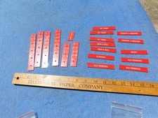 Suporte de programa Seeburg M100B conjunto carta número tiras e inserção de moedas e muito mais comprar usado  Enviando para Brazil
