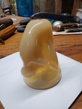 Copo de vidro bege Art Deco Bottoms Up Shot comprar usado  Enviando para Brazil
