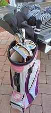 Conjunto de 12 tacos de golfe feminino RH WILSON grafite roxo rosa bolsa carrinho ORLIMAR, usado comprar usado  Enviando para Brazil