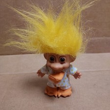 Fantasia de boneca troll Russ vintage cabelo amarelo 18564 máscara de bico Páscoa comprar usado  Enviando para Brazil