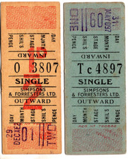 Bus tickets simpsons for sale  UK