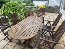 Gartenmöbel teakholz 6sitze gebraucht kaufen  Neuwied