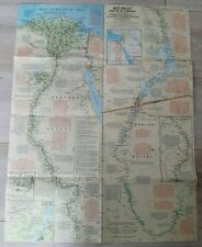 National Geographic Map - Nile Valley: Land of the Pharaohs. (May, 1965). na sprzedaż  PL