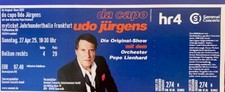 Ticket udo jürgens gebraucht kaufen  Bubenheim, Essenheim, Zornheim