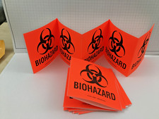Etiquetas Biohazard - 4 x 4", papel, cortado de rolo Uline S-3336, 25 cada., usado comprar usado  Enviando para Brazil