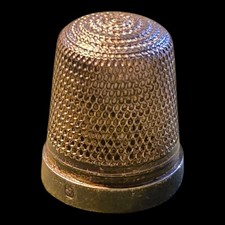 Silver thimble hallmarked for sale  EXETER