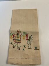 Vintage linen embroidered for sale  Mobile