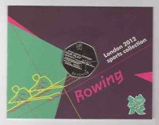 Elizabeth rowing 50p for sale  LEDBURY