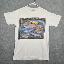 Camiseta Vintage Ray Troll 96 FISHSCAPE Unissex Adulto Gráfico Frente e Traseira Tamanho M Falhas comprar usado  Enviando para Brazil