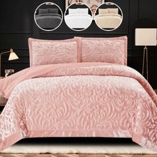 Pcs velvet quilted for sale  BOLTON