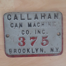 Callahan machine 375 for sale  CHATHAM