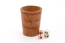 Würfelbecher leder spar gebraucht kaufen  Münster