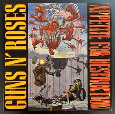 Usado, Guns N' Roses Appetite For Destruction 1987 Vinyl Uncensored Cover PROMO VG+/VG+ comprar usado  Enviando para Brazil