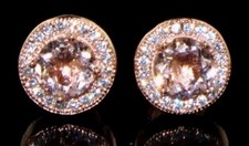 2.50ct morganite stud for sale  Watkinsville