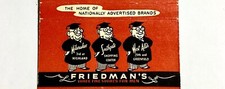MILWAUKEE, WEST ALLIS, SOUTHGATE WI 1940’S- Friedman’s Clothing Store Matchcover comprar usado  Enviando para Brazil