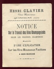Publicité vins champagnisés d'occasion  Dijon