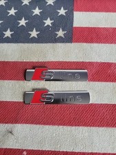 Audi S Line Dois Emblemas Placa S Emblema A3 A4 A6 A7 RS7 S3 S4 S6 S7 SQ5 tt CONJUNTO FABRICANTE DE EQUIPAMENTO ORIGINAL comprar usado  Enviando para Brazil