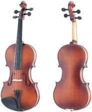 Viola Mendini MA350 madeira maciça com estojo, arco, resina, 14 polegadas - cetim antigo - comprar usado  Enviando para Brazil