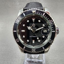 Relógio de mergulho Sewor masculino 40 mm mostrador preto aço data redonda corridas automáticas, usado comprar usado  Enviando para Brazil