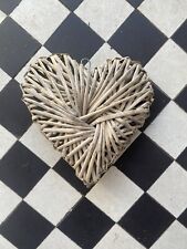 Wicker heart hanging for sale  DERBY