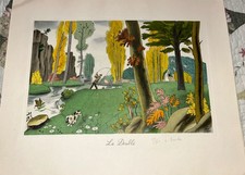 Lithographie couleur doublé d'occasion Lithographie couleur doublé d'occasion  Bretoncelles