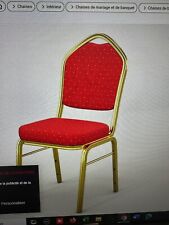 Chaises banquet rouge d'occasion  La-Plaine-Saint-Denis