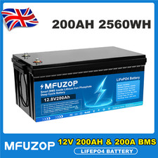 12v 200ah lifepo4 for sale  BIRMINGHAM