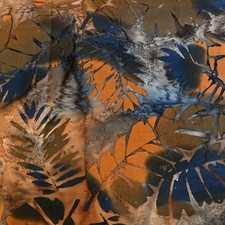 Colcha Batik Fabri folhas grandes azul laranja tropical Paradise 2 jardas, usado comprar usado Colcha Batik Fabri folhas grandes azul laranja tropical Paradise 2 jardas, usado comprar usado  Enviando para Brazil
