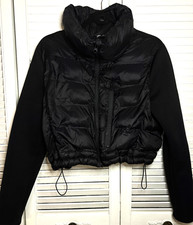 Jaqueta Zara Feminina Preta Cropped Puffer Manga Combinada Tamanho G Streetwear Quente comprar usado  Enviando para Brazil