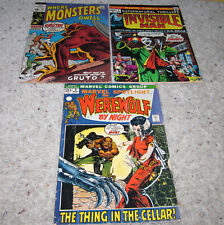 Marvel Spotlight 3 Hombre Lobo de Noche Sobrenatural Dwell Horror Lote segunda mano  Embacar hacia Argentina