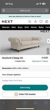 Seater velvet sofa for sale  MANCHESTER