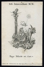 Santino incisione 1700 usato Santino incisione 1700 usato  Ragusa