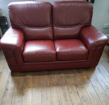 Italian leather sofa for sale  SELBY