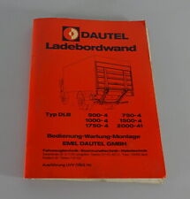 Betriebsanleitung handbuch dau gebraucht kaufen  Jever