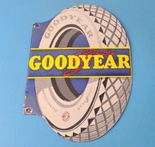 Placa de porcelana vintage Goodyear pneus - Pneus de aviação gasolina motor bomba de óleo comprar usado  Enviando para Brazil