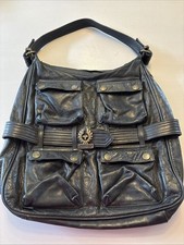 Belstaff black leather for sale  NEWCASTLE UPON TYNE