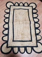 Scalloped rug natural for sale  Bullhead City