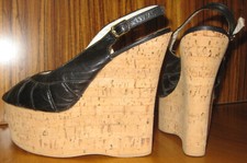 Schwarze echtleder echtkork gebraucht kaufen  Künzell