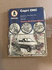 Capri ohc autobooks for sale  PRESTATYN