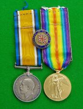 Ww1 medal pair for sale  BICESTER