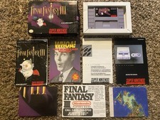 Final Fantasy III 3 SNES Super Nintendo cartucho com caixa e 2 pôsteres FUNCIONA comprar usado  Enviando para Brazil