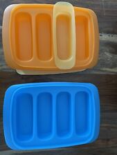 Tupperware Granola Bar Snack Press SnackBar Maker Laranja e Amarelo, Azul comprar usado  Enviando para Brazil