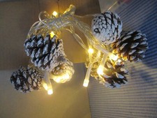 Lichterkette led tannenzapfen gebraucht kaufen  Deutschland