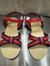 Usado, Sandálias femininas Janie And Jack usadas vermelhas e azuis marinhas tamanho 11 comprar usado  Enviando para Brazil
