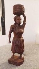 Statua legno donna usato  Italia